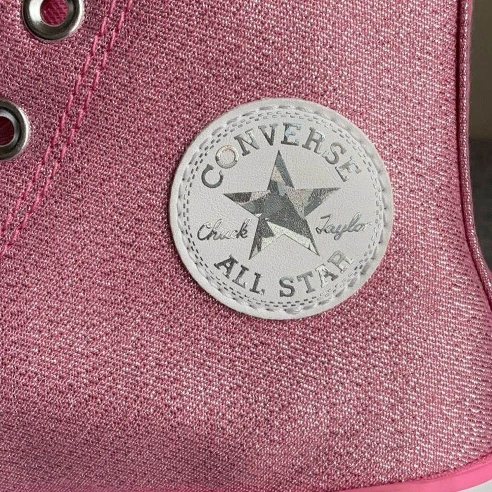 New Converse All Star Sparke Pink Platform High-Top Sneakers Junior 6/ Womens 8
